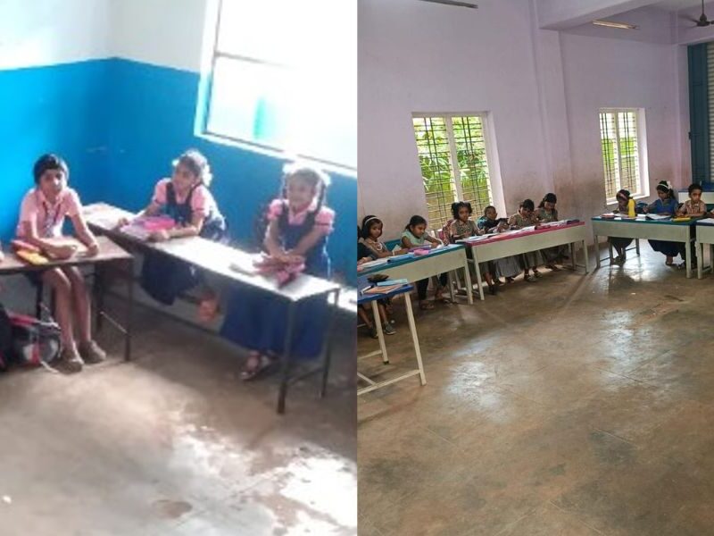 U Shape Kerala'S Classroom Has Been Started In School. In Which There Will Be No Backbencher