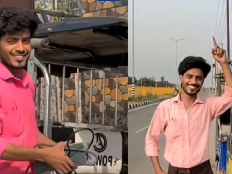 Sumit Prajapati, Who Drives An Auto After Graduating, Has Become An Example For People