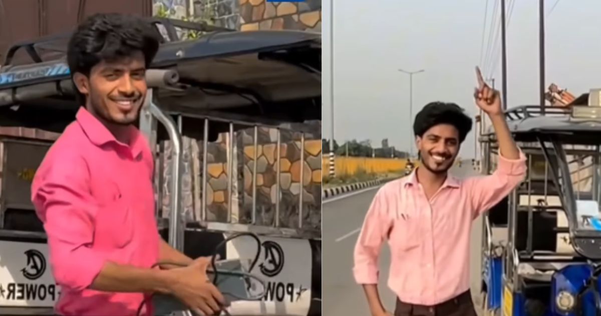 Sumit Prajapati, Who Drives An Auto After Graduating, Has Become An Example For People