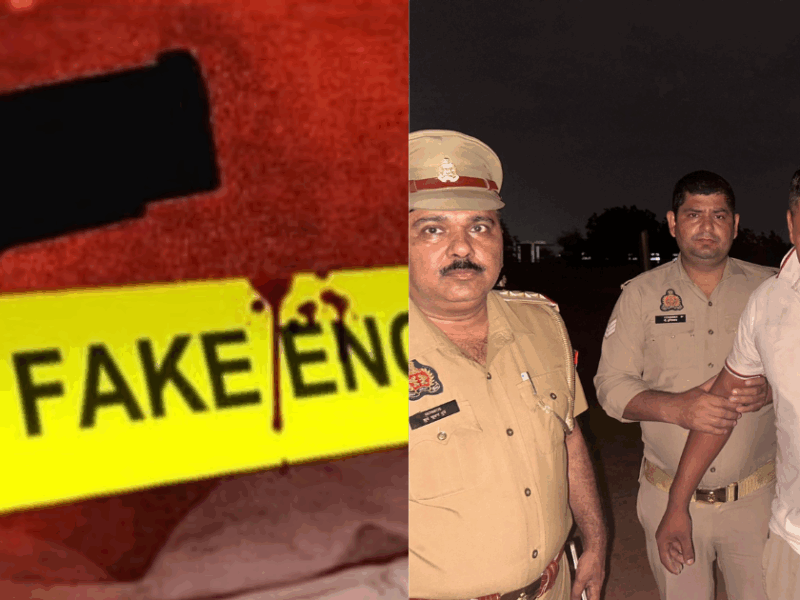 Filmy Drama On The Streets Of Up! Encounter Between Fake Police And Real Police