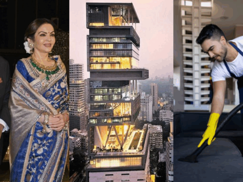He Is A Graduate But He Mops The Floor In Ambani House! Know How Much Salary He Gets And What Are The Conditions