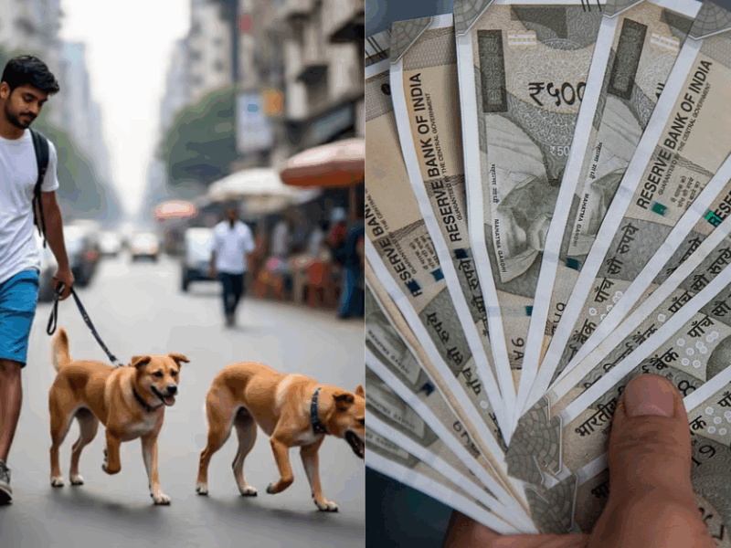 This Man Earns 4.5 Lakh Rupees Just By Walking Dogs