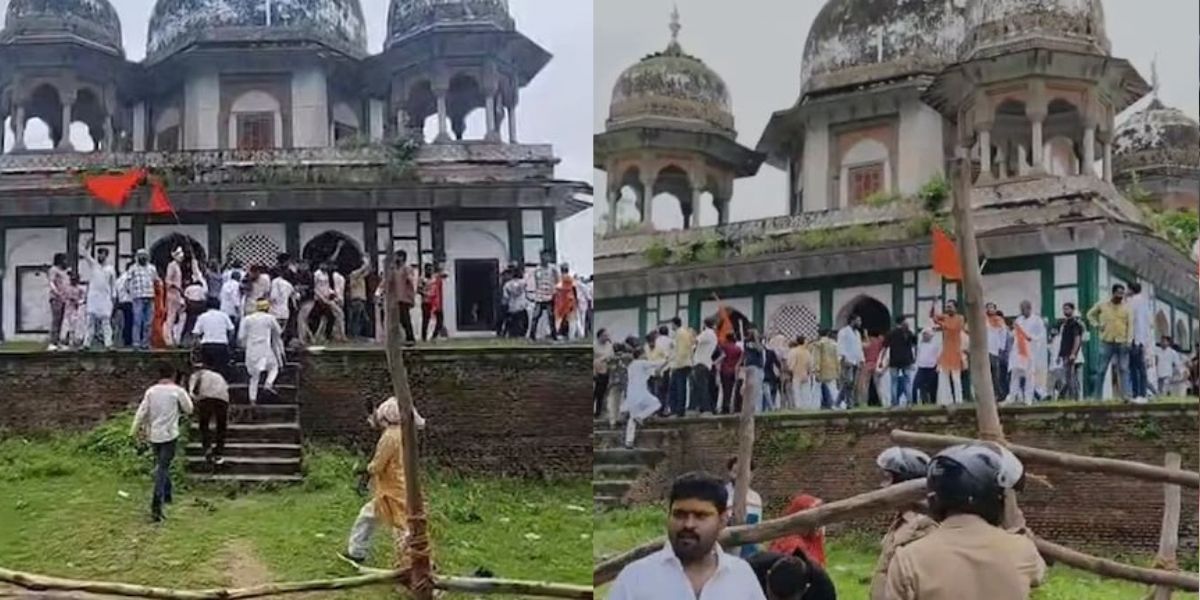 Hindu Organizations Reached Fatehpur In Uttarpradesh To Worship Saying 'It Is Not A Tomb, It Is A Temple!' Tension After Vandalism
