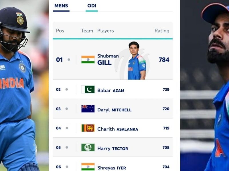 Rohit Sharma And Virat Kohli Removed From Icc Odi Ranking