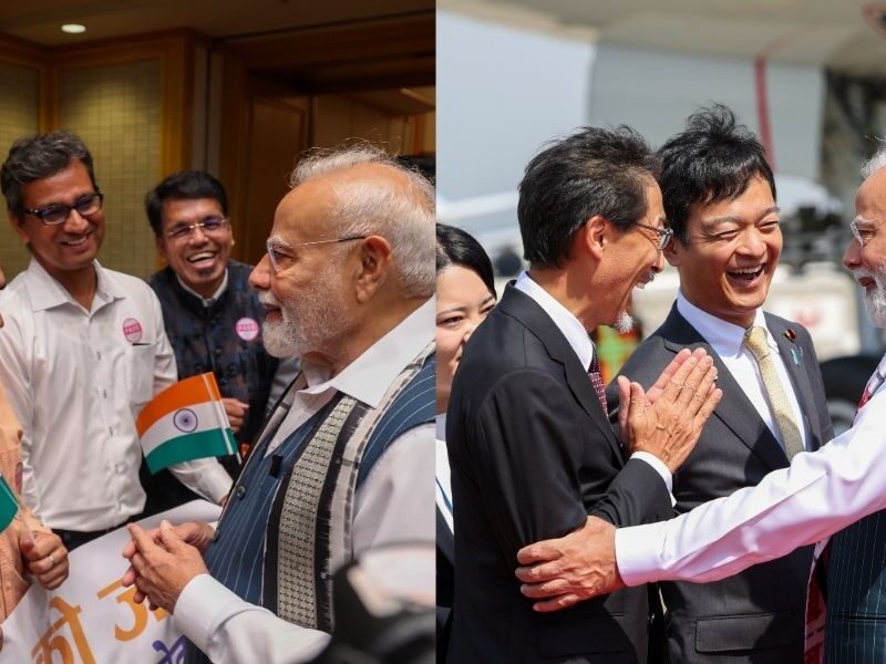 Pm-Modi-Welcome-Modi-Echoed-At-Tokyo-Airport-Prime-Minister-Received-A-Rousing-Welcome-In-Japan