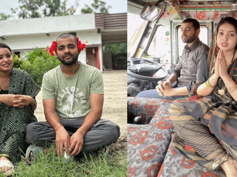 Msc-Bsc-Pass-Couple-Left-The-9-To-5-Race-Now-Earning-Lakhs-By-Truck-Driving-Together