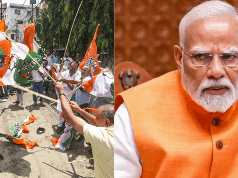 पटना में सियासी संग्राम! मोदी पर अभद्र टिप्पणी से भड़की Bjp, कांग्रेस दफ्तर पर धावा