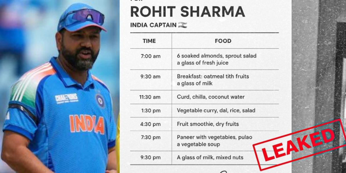 Rohit Sharma Gave Up Eating For The 2027 World Cup, Diet Plan Leaked