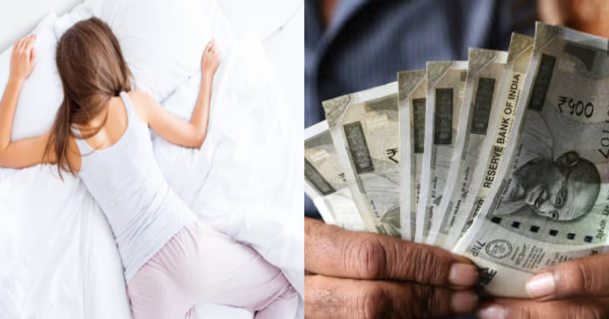Women-Sleeps-And-People-Shower-Money-On-Her-You-Will-Be-Stunned-To-Hear-Her-Night-Earnings
